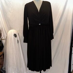 Eloquii Elegant Black Long Sleeve Dress